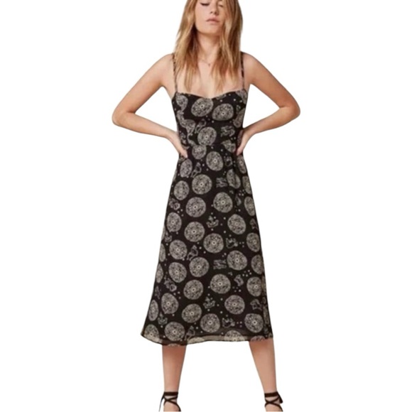 Reformation Teresa Zodiac Print Slip Dress - Picture 1 of 8